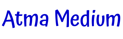 Atma Medium шрифт